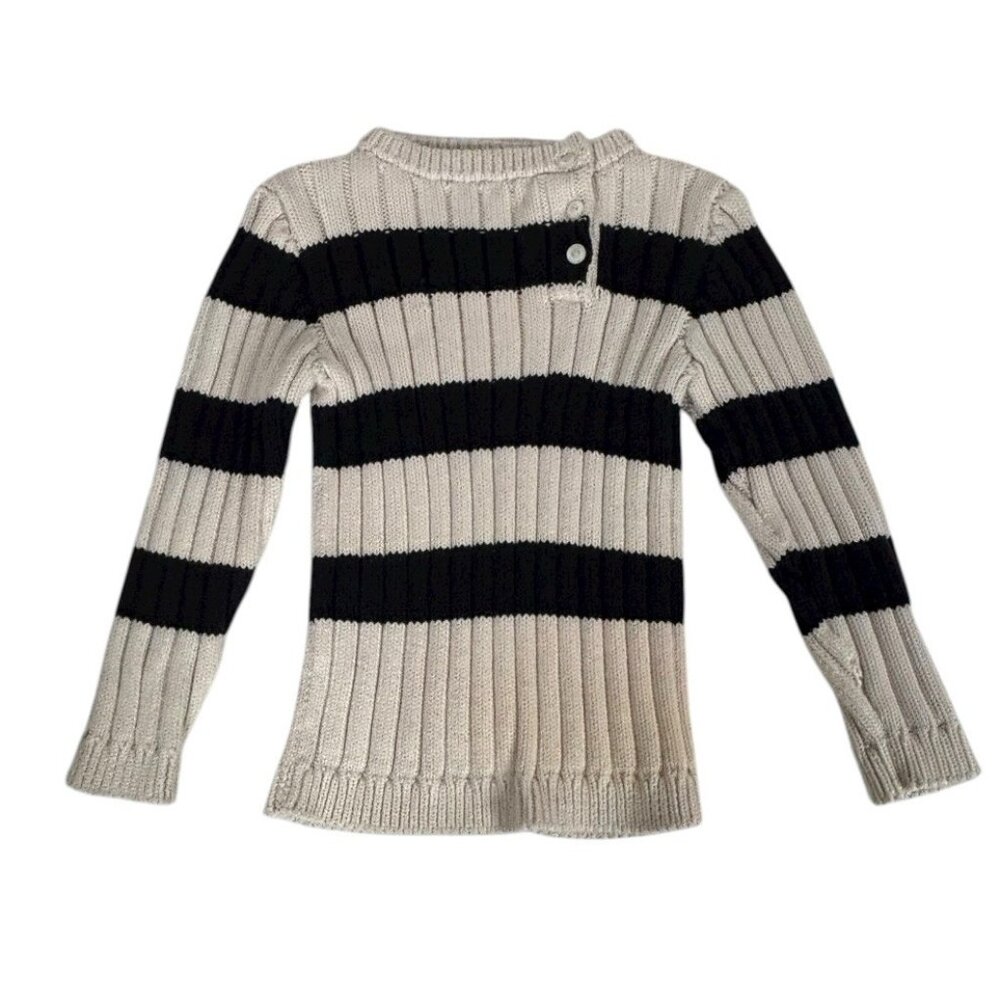 Flora and Henri Knits Nautical Crewneck Sweater Unisex 3 Years Striped Cotton